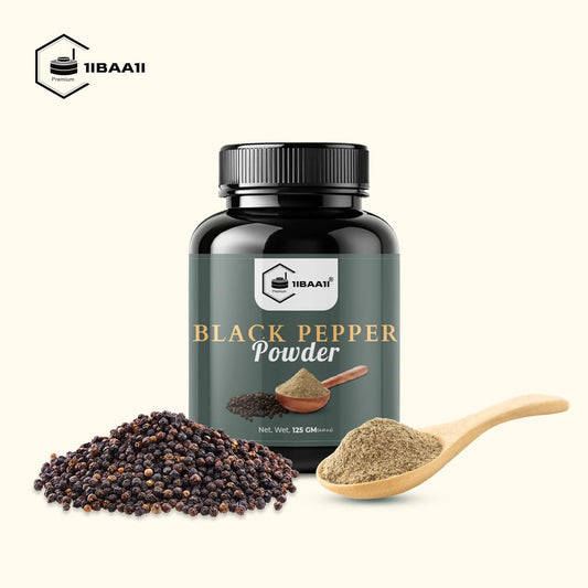 Organic Pure Ground Black Pepper, 125g (4.41 oz) - 100% Natural & Premium