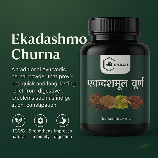 1BAA1 - Ekadashmool Churn | 100% Ayurvedic Remedy for Healthy Digestion